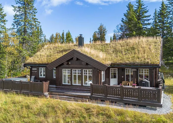 Hytteeventyr I Valdres Med Jacuzzi, 5 Soverom, Alpinbakke Og Skiloyper Like Ved! Ferienhaus
